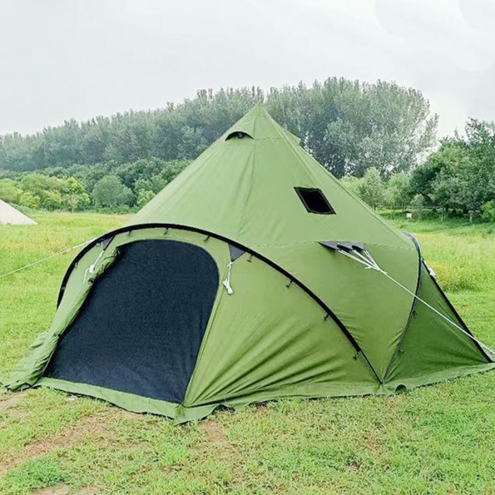 Cone Hot Tent With Stove Jack for Camping - FireHiking