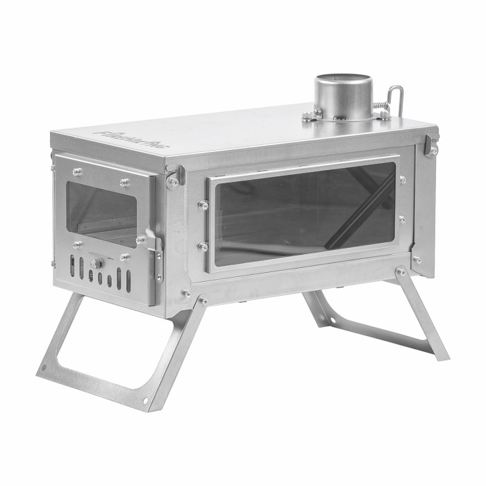 FireHiking Tent Stove | Slider Mini Portable Titanium Wood Burning Stove 3.4lb for Hot Tent Camping