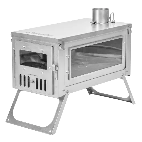 FireHiking Tent Stove | Slider Camping Wood Stove Titanium Thickened Burning Heater Foldable Ultralight