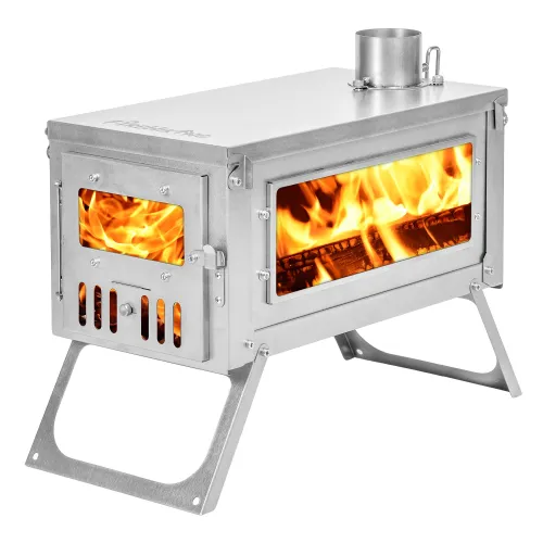 FireHiking Tent Stove | FireOne Camping Wood Stove Titanium Thickened Burning Heater Foldable Ultralight