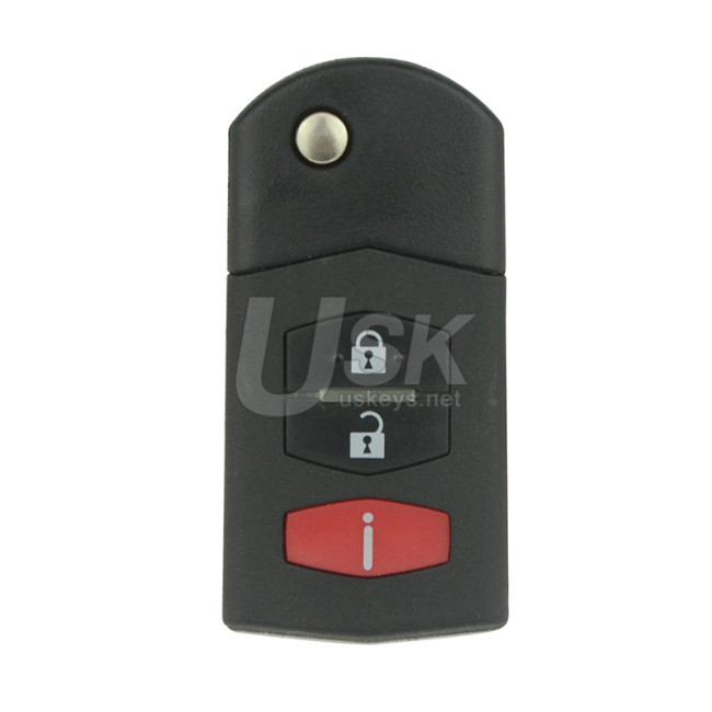 FCC BGBX1T478SKE12501 Flip key 3 button 315Mhz aftermarket 4D63 chip for Mazda 2 5 CX-7 CX-9 2006-2015 SKE125-01