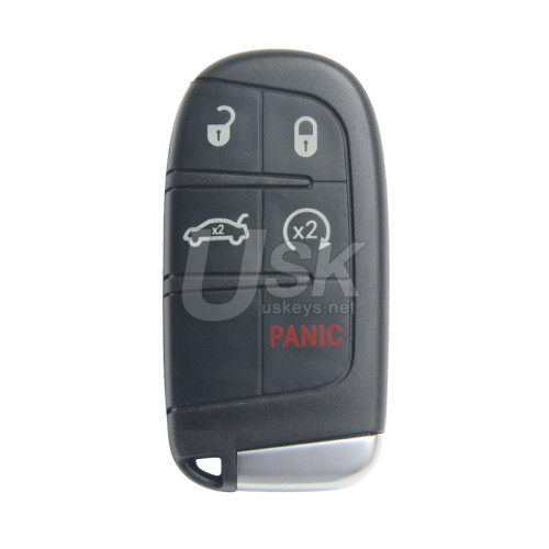FCC M3N-40821302 Smart Key 5 button 434Mhz HITAG 2 ID46 PCF7953 chip for 2011-2020 Dodge Journey Dart Charger Challenger Chrysler 300 PN 56046759AA