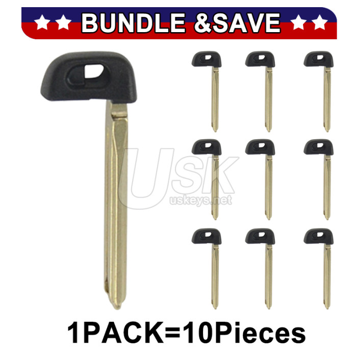(Pack of 10) PN 69515-52120 Emergency key blade TOY48 for Toyota Camry Corolla Highlander Land Cruiser 2005-2014