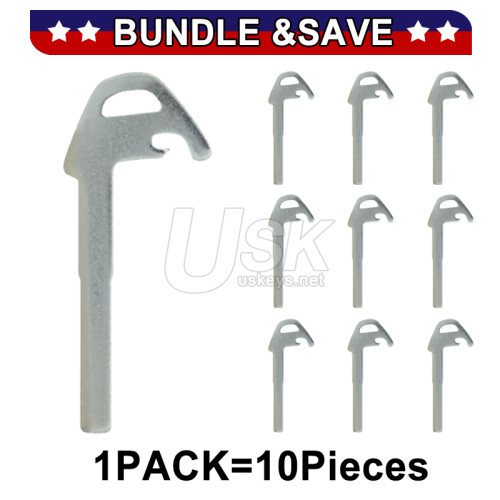 (Pack of 10) Emergency Key blade for Jaguar X TYPE S XKR XF XK Volvo C30 C70 S40 V60