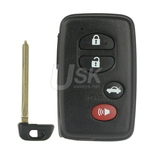 FCC HYQ14AAB smart key shell 4 button for Toyota Camry Corolla Avalon 2009 2011 2012