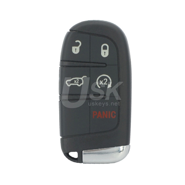 FCC M3N-40821302 Smart key shell 5 button SIP22 blade for Jeep Compass