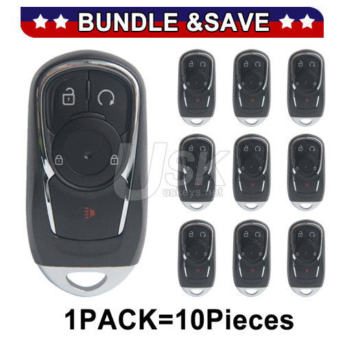 (Pack of 10) FCC HYQ4AA smart key shell 4 button for 2017 2018 Buick Encore