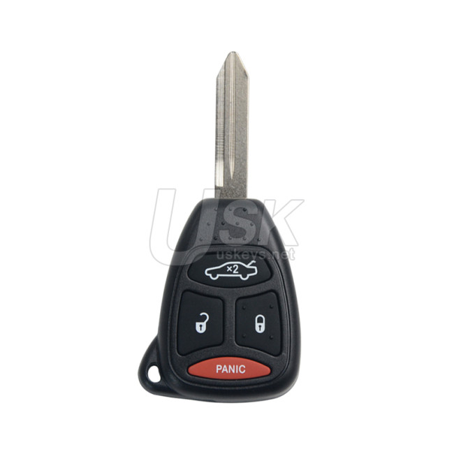 Chrysler 300 Dodge Durango Charger Jeep Grand Cherokee 2007 FCC KOBDT04A  Aftermarket Remote Head Key 4 Button PN 56038757AE