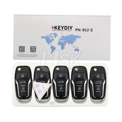KEYDIY Universal Smart Proximity Key Ford Style 3 button B12-3