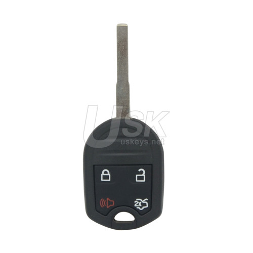 Remote head key shell 4 button HU101 blade for 2013-2018 Ford C-MAX Escape Fiesta Focus Transit PN 164-R7976