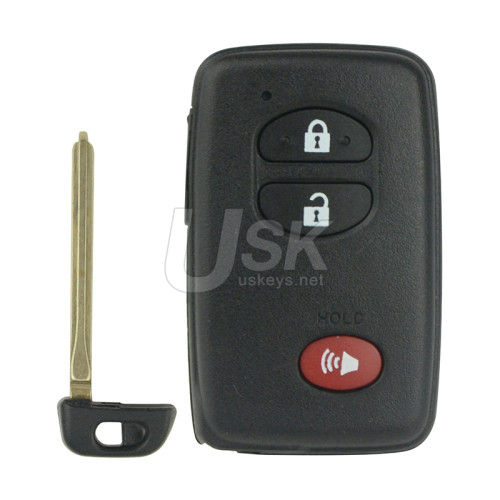 FCC HYQ14AAB HYQ14ACX smart key shell 3 button for Toyota RAV4 Highlander 2007-2014 PN 89904-48100