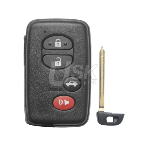 FCC HYQ14AAB Smart key 4 button 315Mhz for 2007-2013 Toyota Avalon Camry Corolla P/N 89904-06130 (E board 271451-3370)