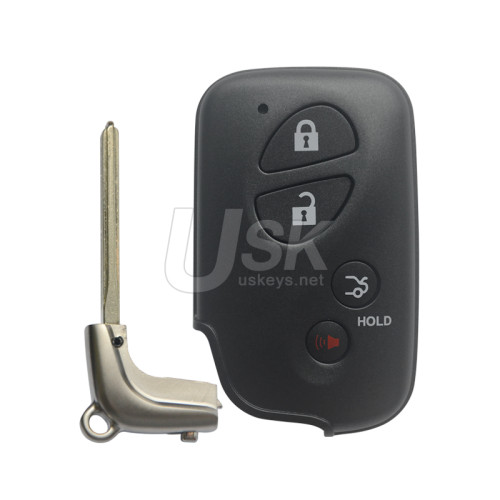 FCC HYQ14ACX Smart key shell 4 button for Lexus GX460 LX570 RX350 2008-2013