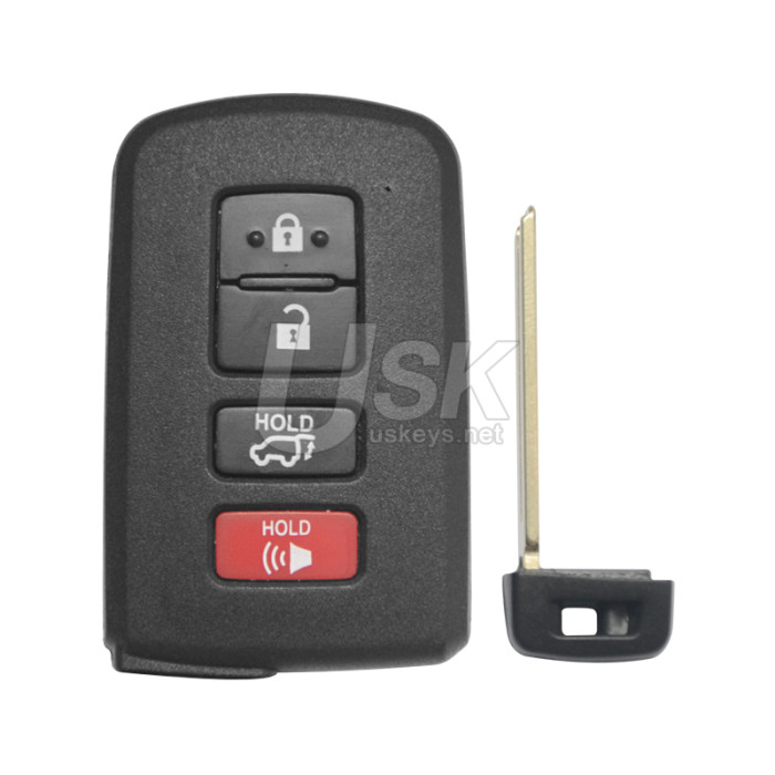 Toyota Highlander 2014-2020 FCC HYQ14FBA Aftermarket Smart Key 4 Button PN 89904-0E120