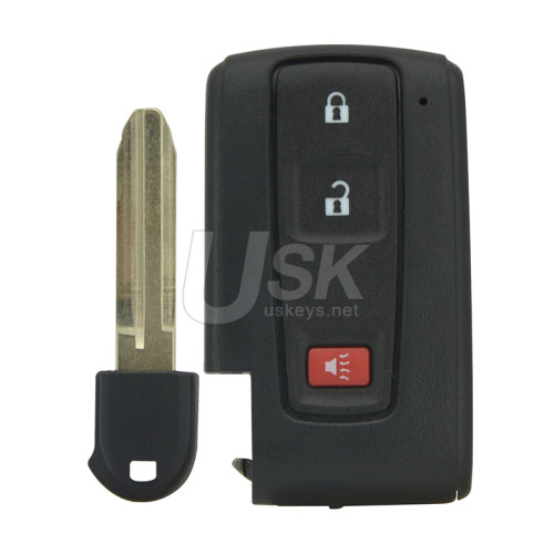 FCC MOZB31EG smart key shell 3 button for Toyota Prius 2004-2009 PN 89994-47061
