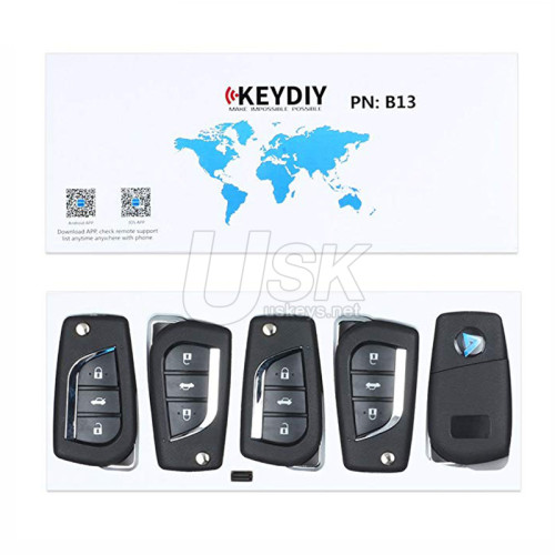 KEYDIY Universal Flip Remote Key Toyota Style 3 button B13