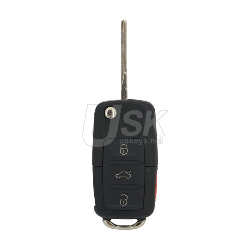 FCC NBG735868T Flip key 4 button 315Mhz HU66 for Volkswagen Passat Golf Beetle Jetta 1998-2004 P/N 1J0959753T