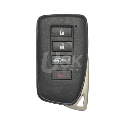 FCC HYQ14FBA Smart key 4 button 315Mhz for Lexus NX LX 2016-2019 P/N 89904-78470 (AG Board 281451-2110)