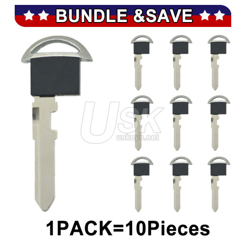 (Pack of 10) PN KDY3-76-201 D6Y1-67-2GXC D6Y1-76-2GXB Emergency Key Blade for Mazda FCC KR5WK49383 WAZSKE13D01