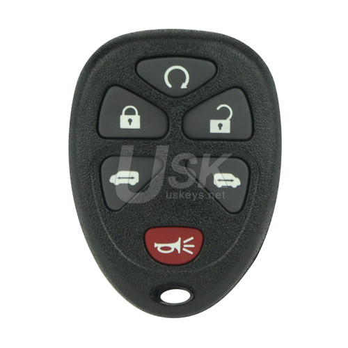 FCC OUC60270 OUC60220 Keyless Entry Remote Shell 6 button for GMC Yukon Chevrolet Suburban Tahoe 2007-2014