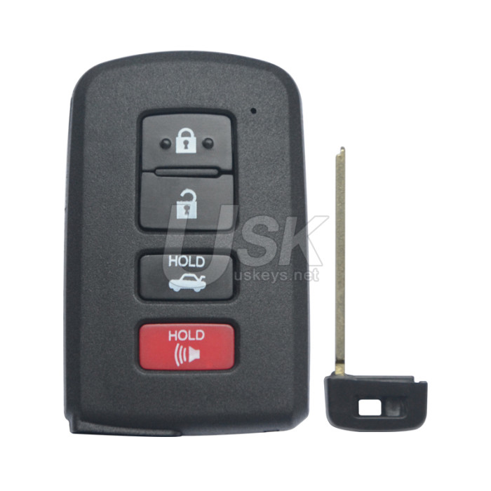 Toyota Avalon Camry Corolla 2012-2018 FCC HYQ14FBA Aftermarket Smart Key 4 Button PN 89904-06140