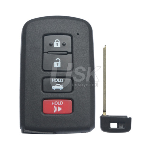 FCC HYQ14FBA Smart key 4 button 315Mhz 8A chip for 2012-2018 Toyota Avalon Camry Corolla P/N 89904-06140 (board 281451-0020)