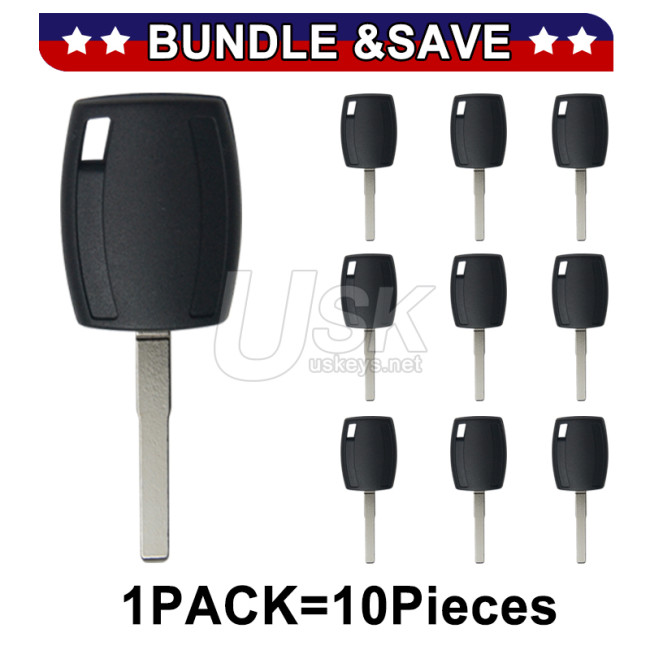 (Pack of 10) Transponder key original 4D63 chip HU101 blade for Ford H94