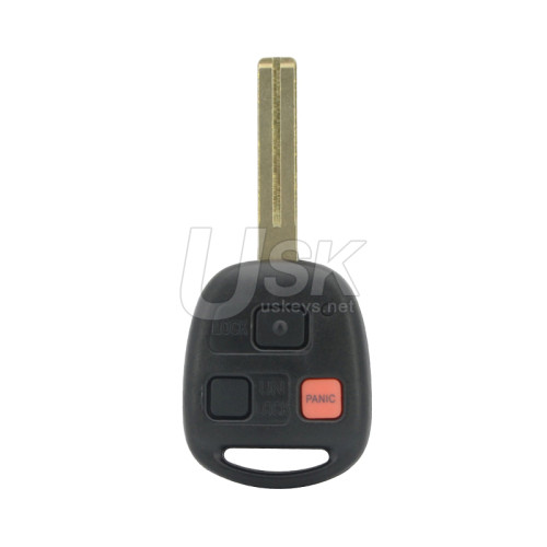 FCC HYQ1512V Remote head key 3 button 315Mhz no chip TOY48 short for Lexus GX470