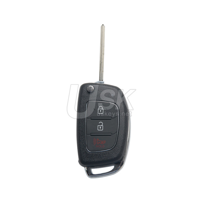 Flip key shell 3 button for Hyundai Elantra Genesis 2009 2010