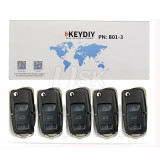 KEYDIY Universal Flip Remote Key VW Style 3 button B01-3