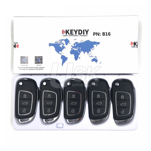KEYDIY Universal Flip Remote Key Hyundai Style 3 button B16