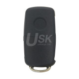 FCC NBG010180T Flip key shell 5 button remote start for Volkswagen Passat Touareg 2012-2015