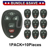 (Pack of 10) FCC OUC60270 OUC60221 Keyless Entry Remote Shell 5 button for GMC Acadia Yukon Buick Enclave Chevrolet Tahoe 2007-2014