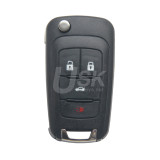 Flip key shell 4 button for Chevrolet Camaro Cruze Equinox Sonic 2010-2016