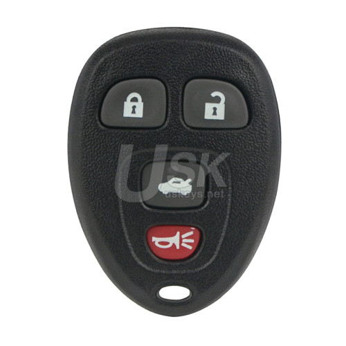 FCC OUC60270/OUC60221 Keyless Entry Remote Shell 4 button for GM Chevrolet Impala Buick Lucerne Cadillac DTS 2006-2013