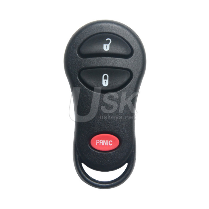 Dodge Dakota Durango Dodge Ram Jeep Cherokee Grand Cherokee 1999-2004 FCC GQ43VT9T Aftermarket Remote Fob 3 Button PN 56045497