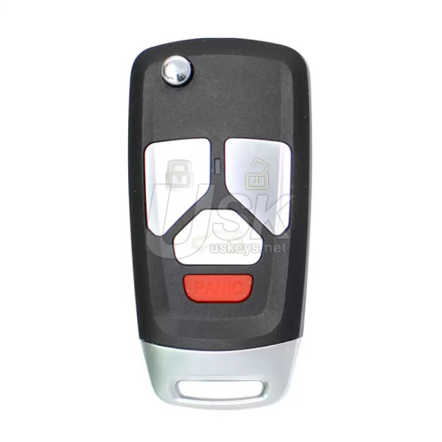 KEYDIY Universal Flip Remote Key Audi Style 4 button NB27-4