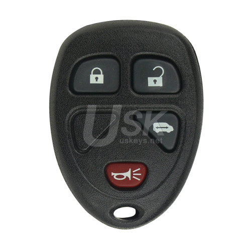 FCC OUC60270 Keyless Entry Remote Shell 4 button for GM