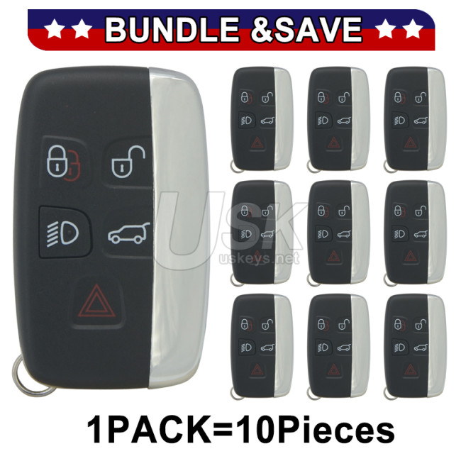 (Pack of 10) Smart key shell 5 button for Land rover Range Rover