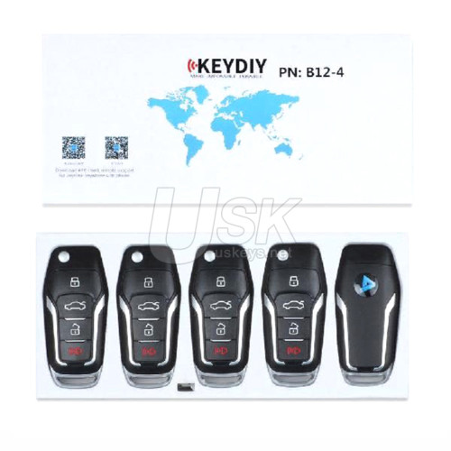 KEYDIY Universal Smart Proximity Key Ford Style 4 button B12-4