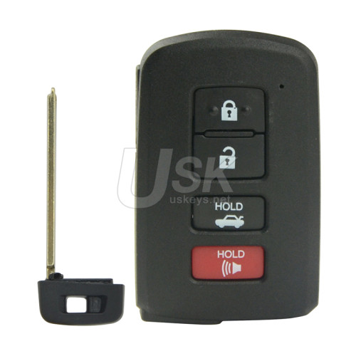 FCC HYQ14FBA Smart key shell 4 button for Toyota Camry Avalon P/N 89904-06140