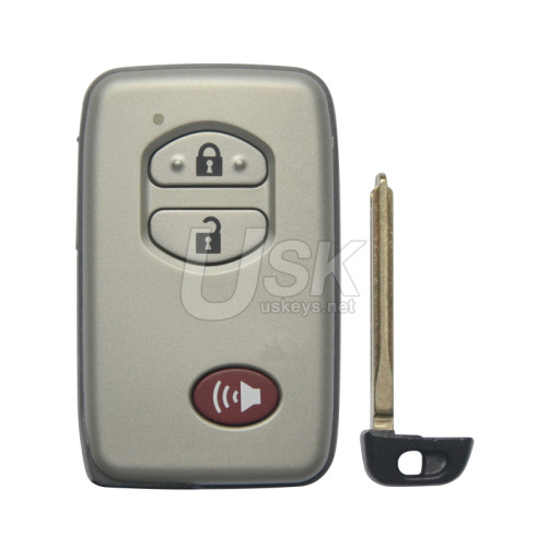 FCC B77EA Smart key 3 button 433MHZ 4D chip for Toyota Land Cruiser 2009-2014 P/N 89904-60440 (Board A433)