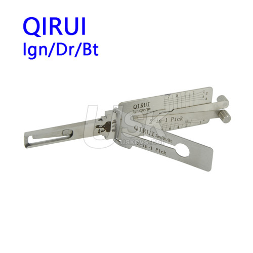 Lishi 2-in-1 Pick QIRUI Ign/Dr/Bt