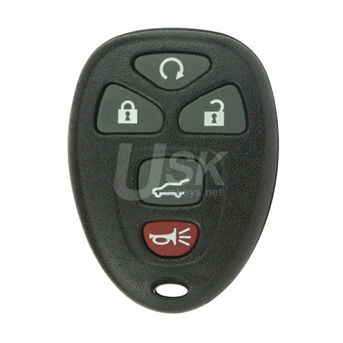FCC OUC60270 OUC60221 Keyless Entry Remote Shell 5 button for GMC Acadia Yukon Buick Enclave Chevrolet Tahoe 2007-2014