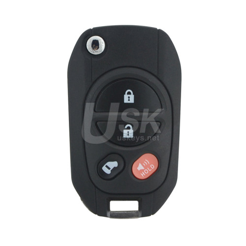 Modified flip key shell 4 button TOY43 blade for Toyota Sequoia