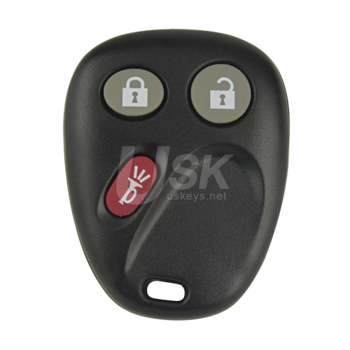 LHJ011 Keyless Entry Remote Shell 3 button for Chevrolet Cadillac GMC Hummer Pontiac Saturn 2003-2006