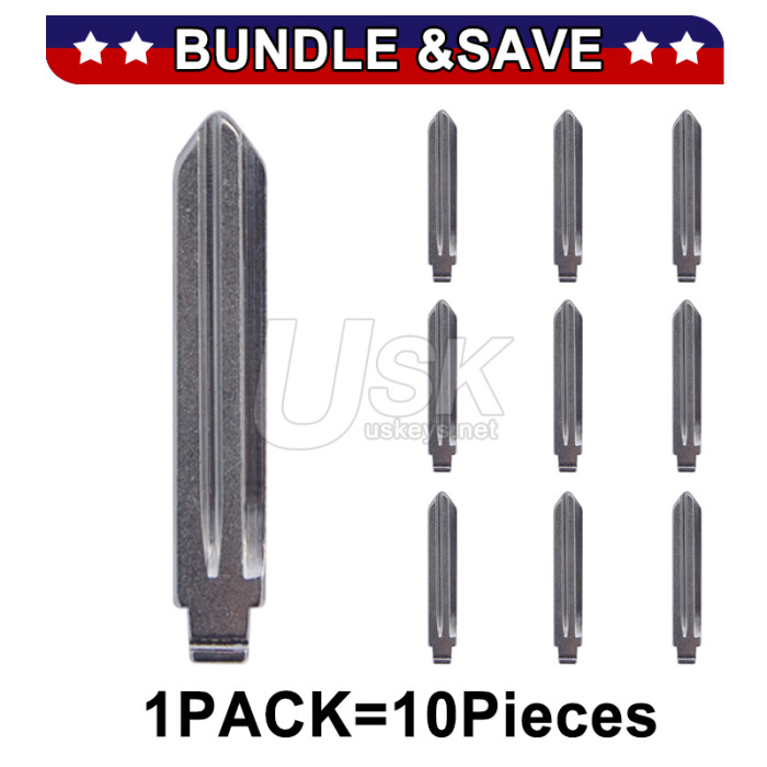 (Pack of 10) PN 81996-2S000 81996-2W001 Flip key blade for Hyundai Sonata Santa Fe 2013-2016