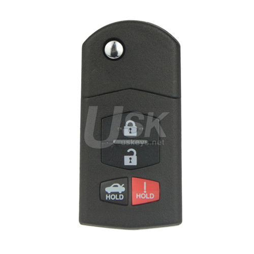 FCC SKE12501 Flip key shell 4 button for Mazda 3 6 MX-5 Miata 2006-2015