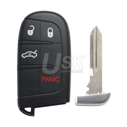 FCC M3N-40821302 Smart key shell 4 button for Dodge Charger 2011 2012