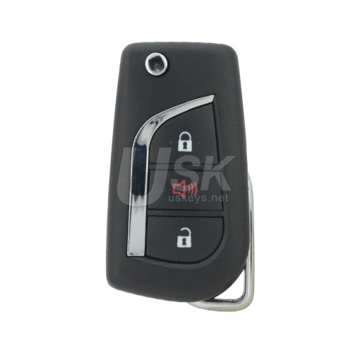 TOKAI RIKA B41TA Flip key 3 button 433mhz H chip TOY43 blade for Thailand Toyota Hilux YARIS